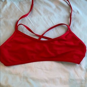Red bikini top // Size: CL